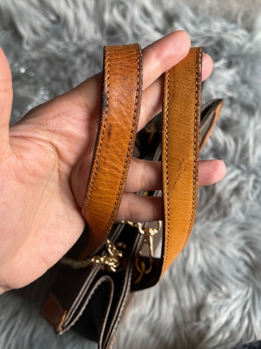 Authentic CELINE vintage small satchel bag - Picture 9 of 15
